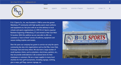 Desktop Screenshot of bgsportsinc.com